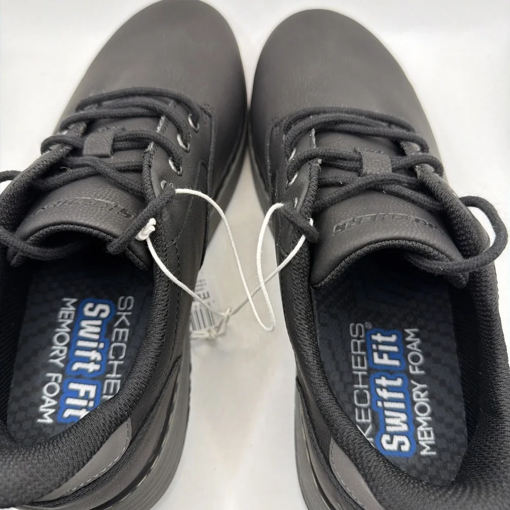 Skechers‎ hands-free swift Fit men's Slip On Black No Bending Shoe. Size 8.5 New